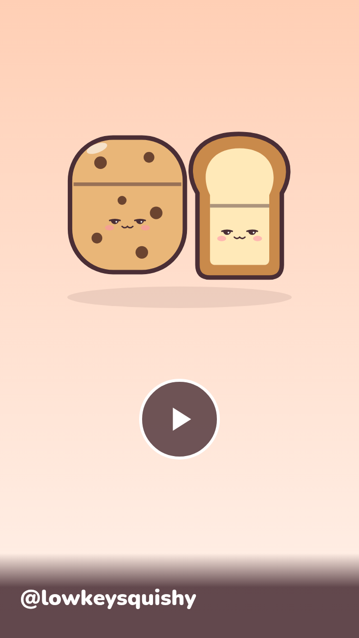 @lowkeysquishy TikTok: cookie and toast earbud cases