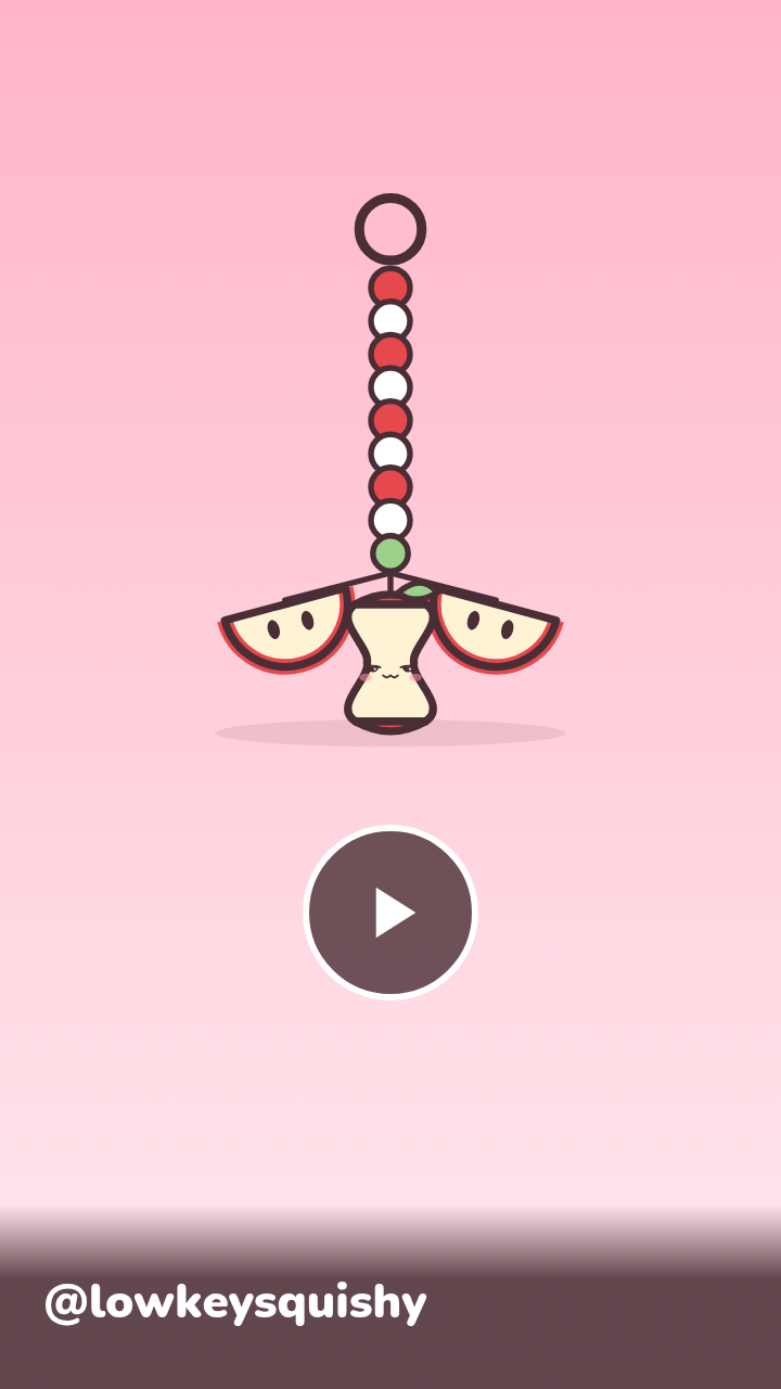 @lowkeysquishy TikTok: red apple beaded phone charm strap